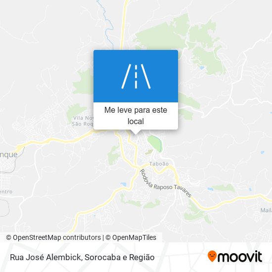 Rua José Alembick mapa