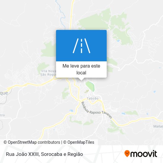Rua João XXIII mapa