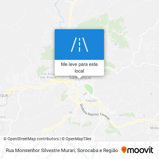 Rua Monsenhor Silvestre Murari mapa