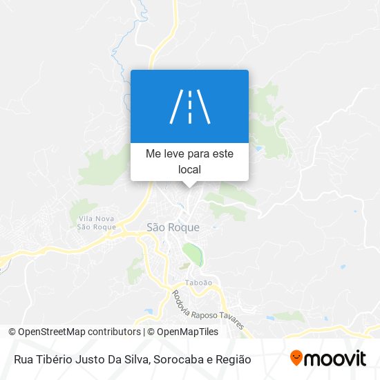 Rua Tibério Justo Da Silva mapa