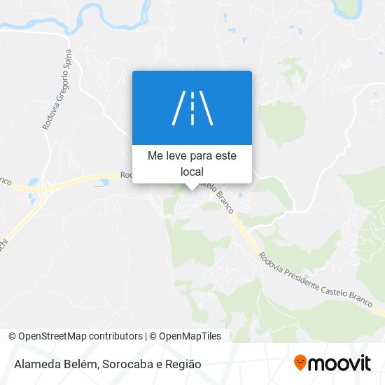 Alameda Belém mapa