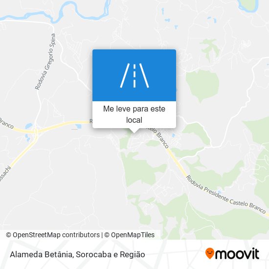 Alameda Betânia mapa