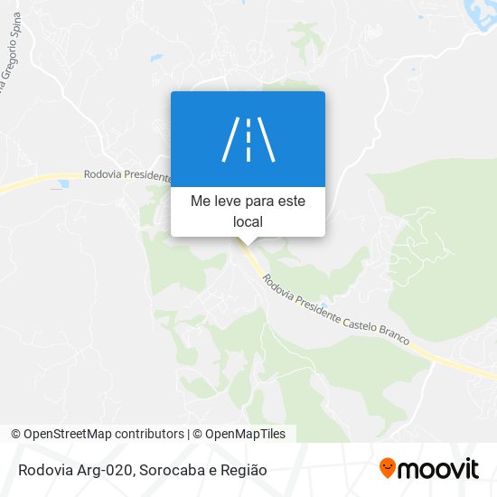 Rodovia Arg-020 mapa