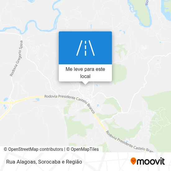Rua Alagoas mapa