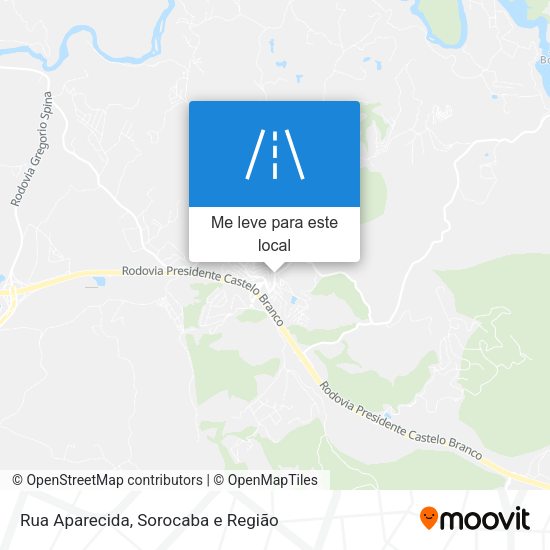 Rua Aparecida mapa