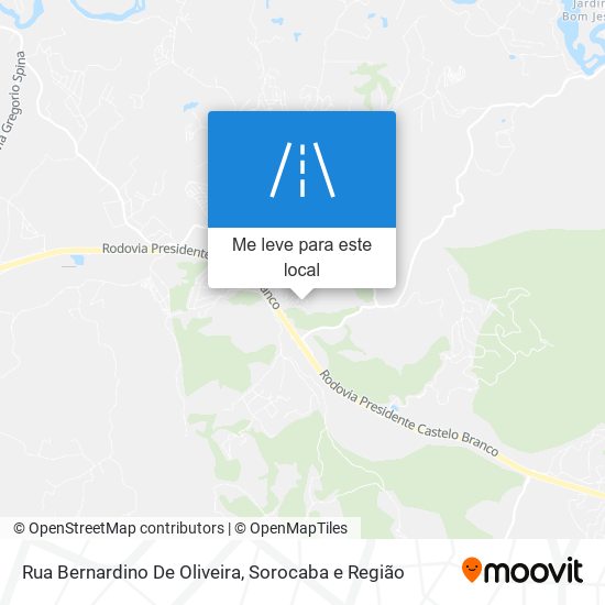 Rua Bernardino De Oliveira mapa