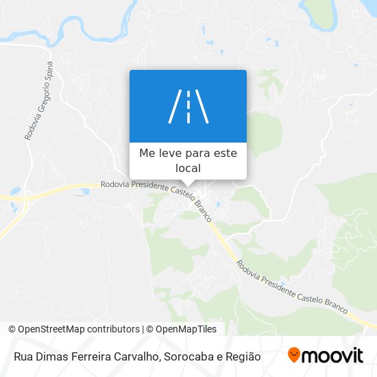 Rua Dimas Ferreira Carvalho mapa