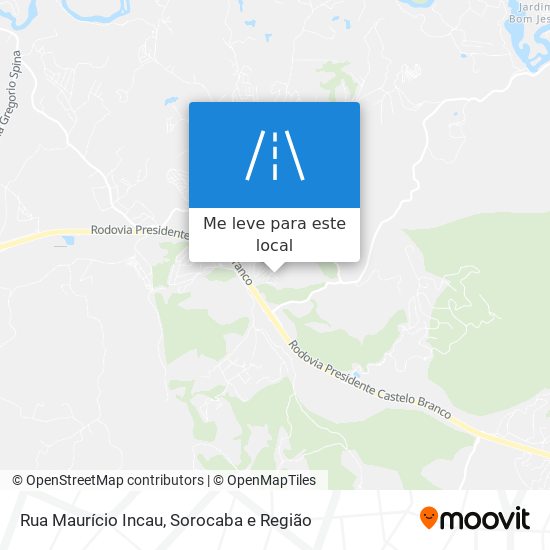 Rua Maurício Incau mapa