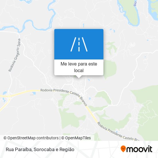 Rua Paraíba mapa