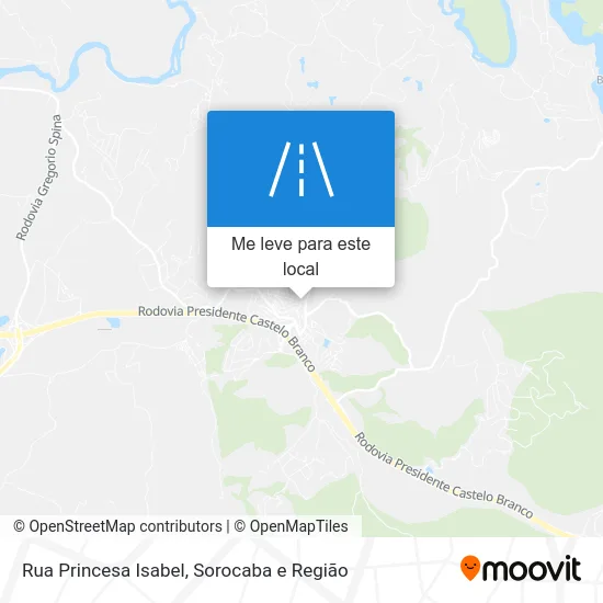 Rua Princesa Isabel mapa