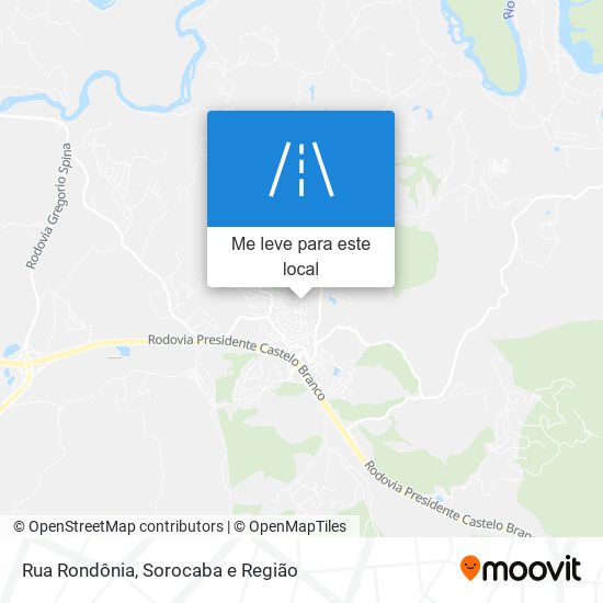 Rua Rondônia mapa