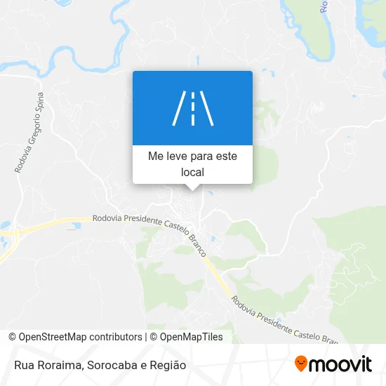 Rua Roraima mapa