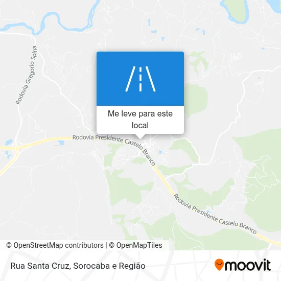 Rua Santa Cruz mapa