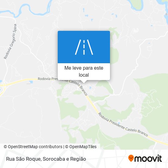 Rua São Roque mapa