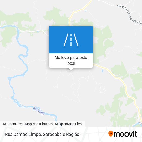 Rua Campo Limpo mapa