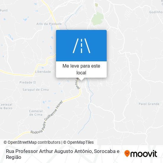 Rua Professor Arthur Augusto Antônio mapa