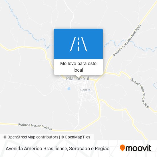 Avenida Américo Brasiliense mapa