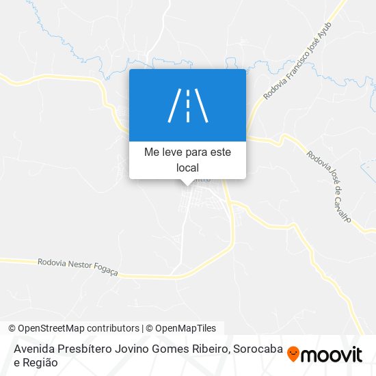 Avenida Presbítero Jovino Gomes Ribeiro mapa