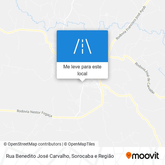 Rua Benedito José Carvalho mapa