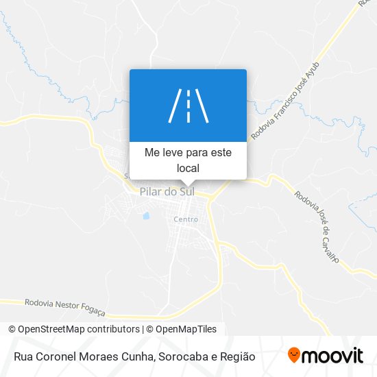 Rua Coronel Moraes Cunha mapa