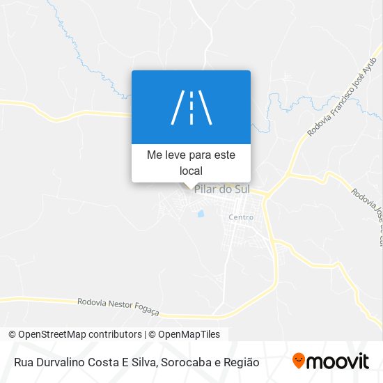 Rua Durvalino Costa E Silva mapa