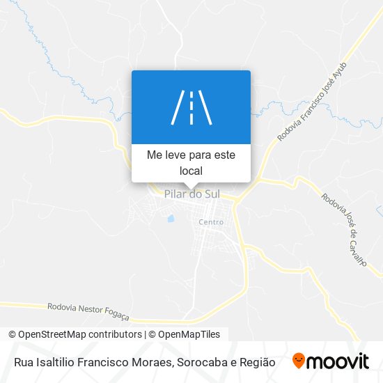 Rua Isaltilio Francisco Moraes mapa