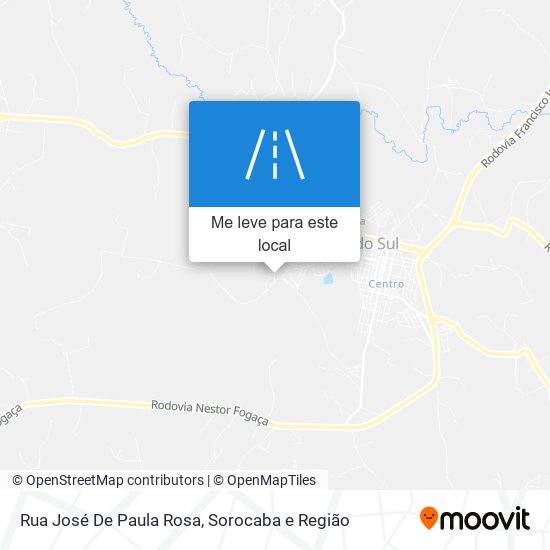 Rua José De Paula Rosa mapa