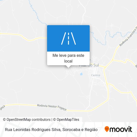 Rua Leonidas Rodrigues Silva mapa