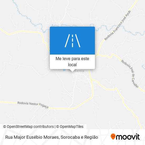 Rua Major Eusébio Moraes mapa