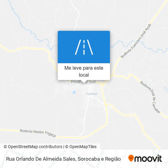 Rua Orlando De Almeida Sales mapa