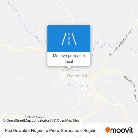 Rua Oswaldo Nogueira Pinto mapa