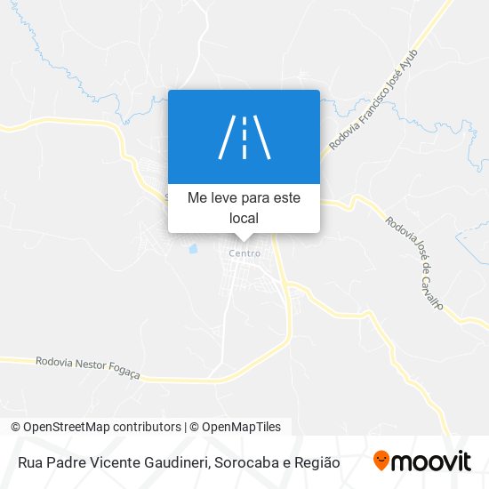 Rua Padre Vicente Gaudineri mapa