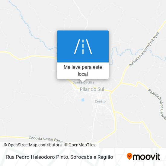 Rua Pedro Heleodoro Pinto mapa