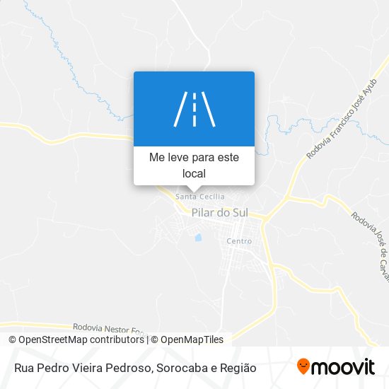 Rua Pedro Vieira Pedroso mapa