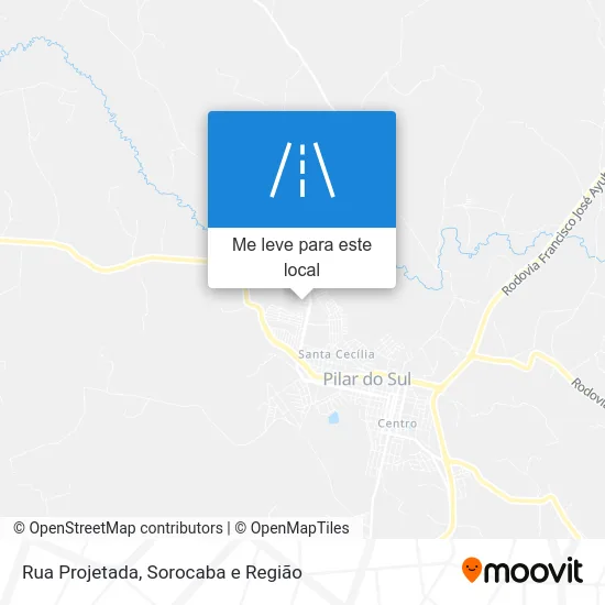 Rua Projetada mapa