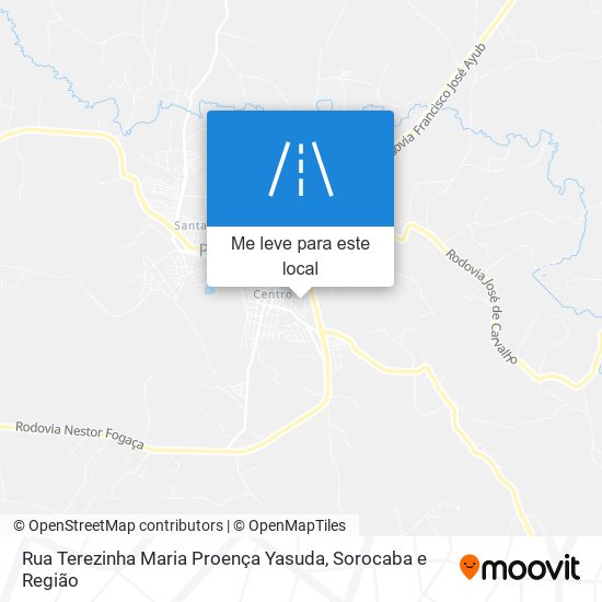 Rua Terezinha Maria Proença Yasuda mapa