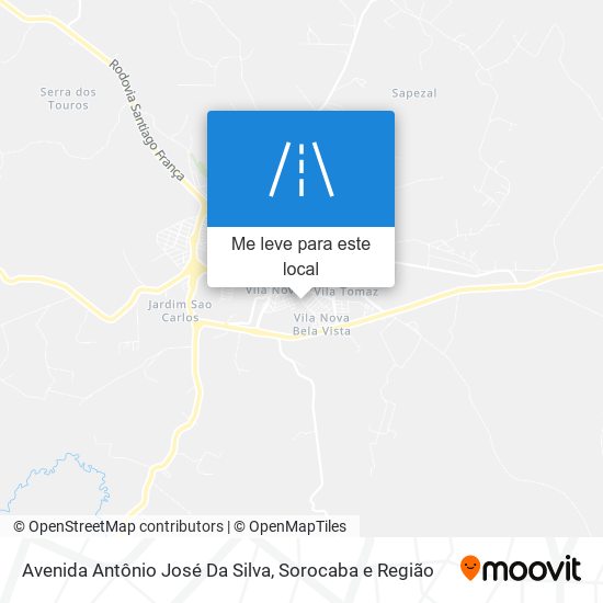 Avenida Antônio José Da Silva mapa