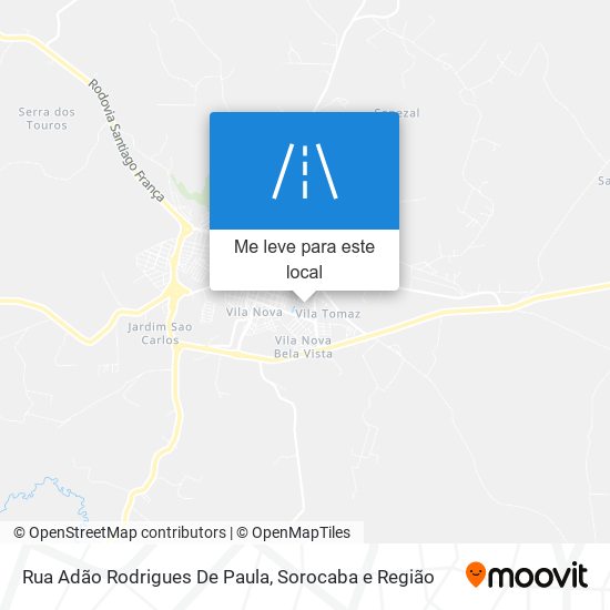 Rua Adão Rodrigues De Paula mapa