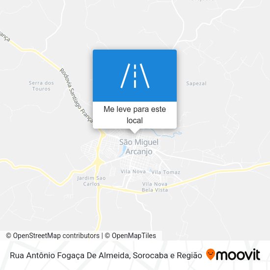 Rua Antônio Fogaça De Almeida mapa