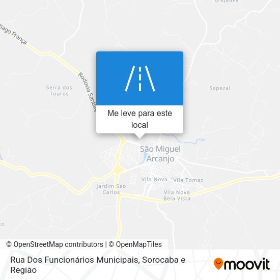 Rua Dos Funcionários Municipais mapa