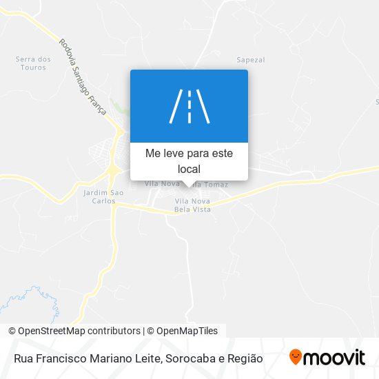 Rua Francisco Mariano Leite mapa