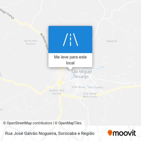 Rua José Galvão Nogueira mapa
