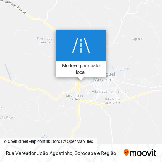 Rua Vereador João Agostinho mapa