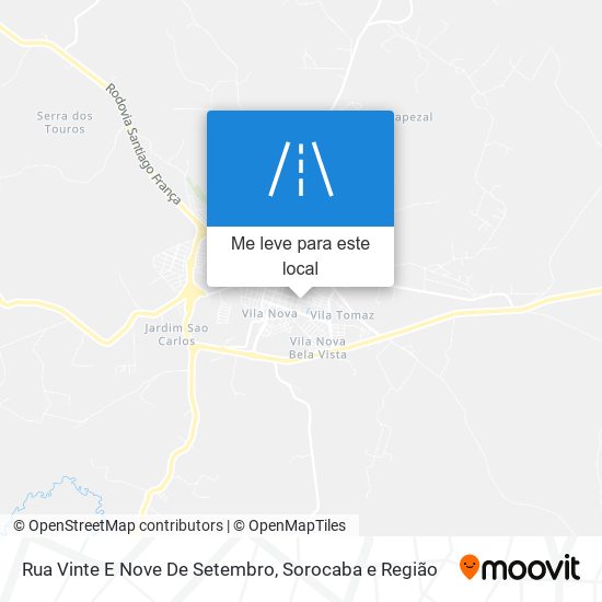 Rua Vinte E Nove De Setembro mapa