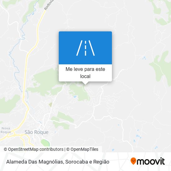 Alameda Das Magnólias mapa