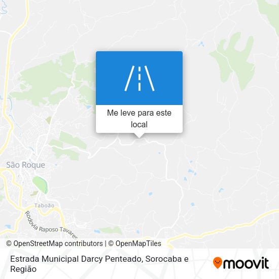 Estrada Municipal Darcy Penteado mapa