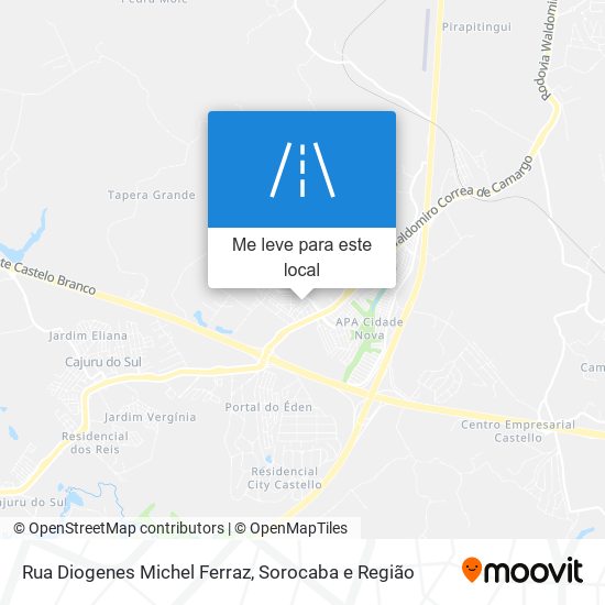 Rua Diogenes Michel Ferraz mapa