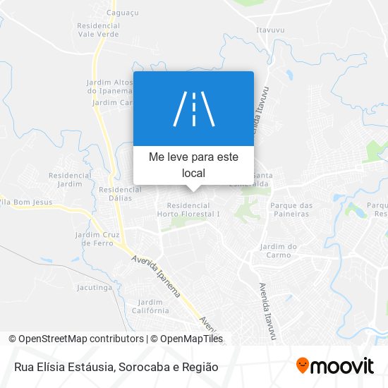 Rua Elísia Estáusia mapa