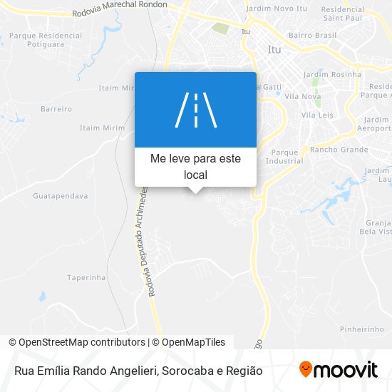 Rua Emília Rando Angelieri mapa