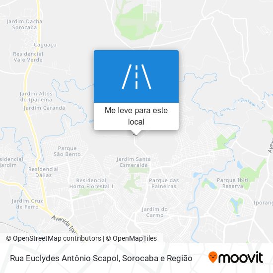 Rua Euclydes Antônio Scapol mapa